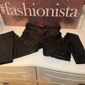 Spanx faux leather leggings